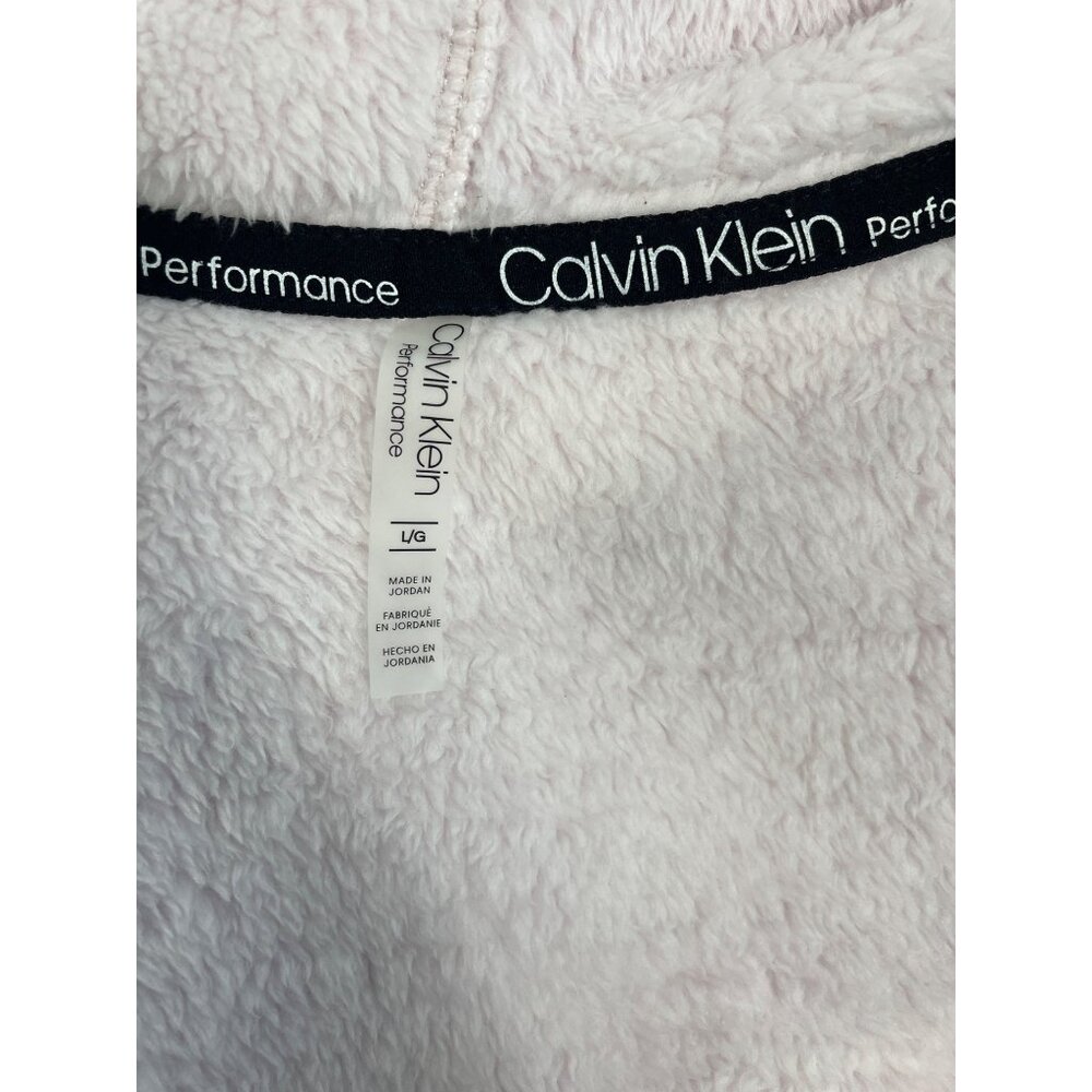 Calvin Klein Performance Light Pink Hoodie Zip Up Long Sleeve Sweater Sz L NWT - Picture 9 of 11